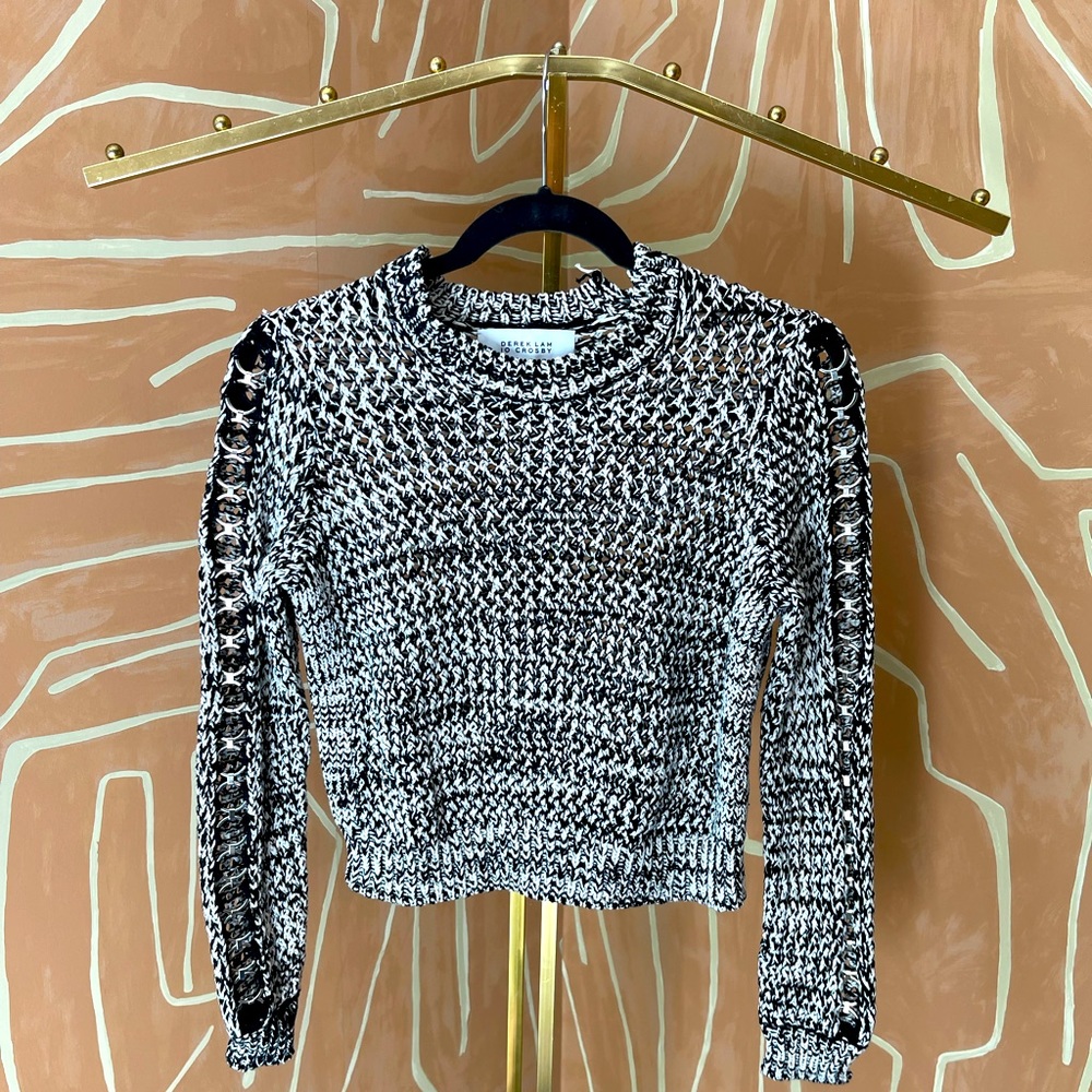 Derek Lam 10 Crosby Metal Knit Sweater